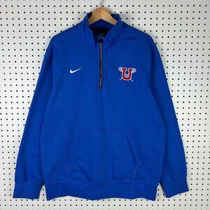 MUS Memphis University School Nike Sweatshirt Large NWT Blue Zip Lacrosse